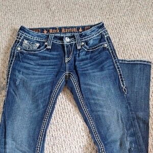 Rock Revival Women's Dark Blue Boot Cut Jeans